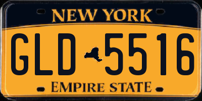 NY license plate GLD5516