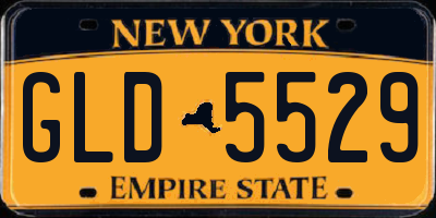NY license plate GLD5529
