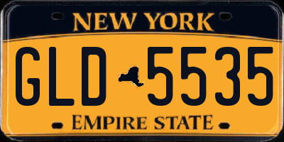 NY license plate GLD5535