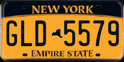 NY license plate GLD5579