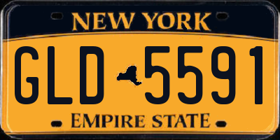 NY license plate GLD5591