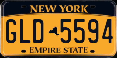 NY license plate GLD5594
