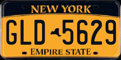 NY license plate GLD5629