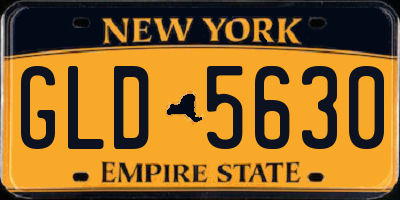 NY license plate GLD5630