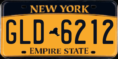 NY license plate GLD6212