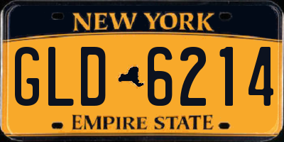 NY license plate GLD6214