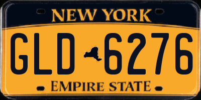 NY license plate GLD6276