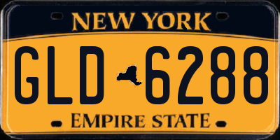 NY license plate GLD6288