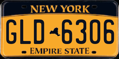NY license plate GLD6306