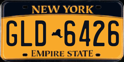 NY license plate GLD6426