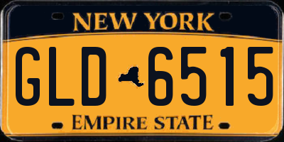 NY license plate GLD6515