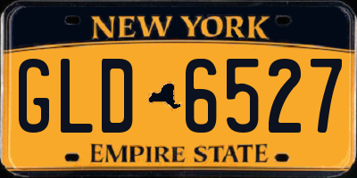 NY license plate GLD6527