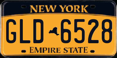 NY license plate GLD6528