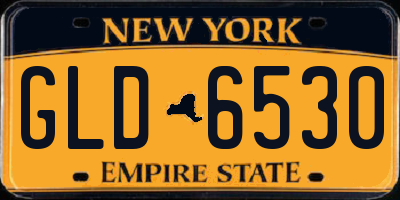 NY license plate GLD6530