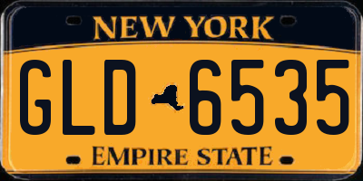 NY license plate GLD6535