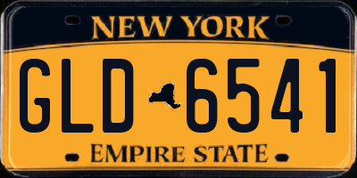 NY license plate GLD6541