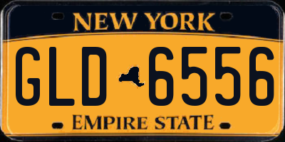 NY license plate GLD6556