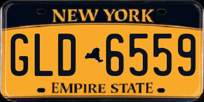 NY license plate GLD6559