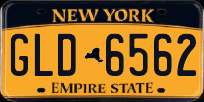 NY license plate GLD6562