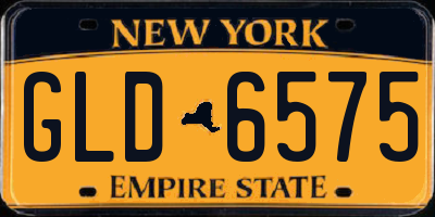 NY license plate GLD6575