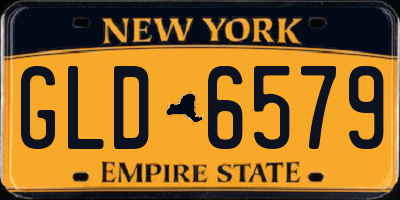 NY license plate GLD6579