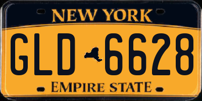 NY license plate GLD6628