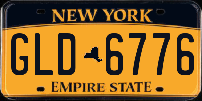 NY license plate GLD6776