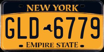 NY license plate GLD6779