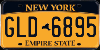 NY license plate GLD6895