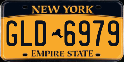 NY license plate GLD6979