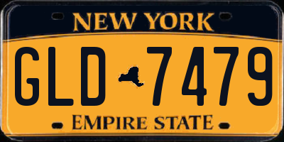 NY license plate GLD7479