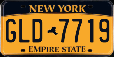 NY license plate GLD7719