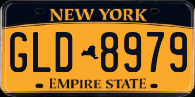 NY license plate GLD8979