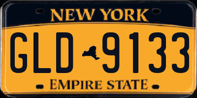 NY license plate GLD9133