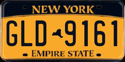 NY license plate GLD9161