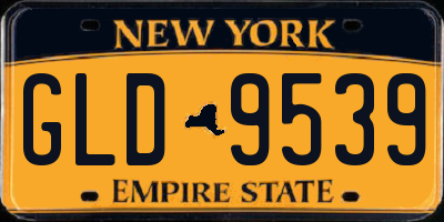 NY license plate GLD9539