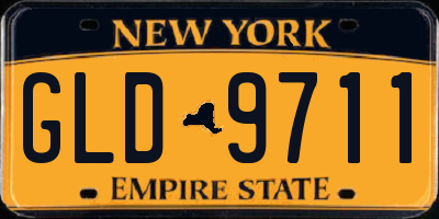 NY license plate GLD9711