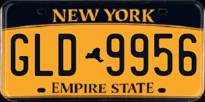 NY license plate GLD9956