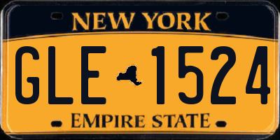 NY license plate GLE1524