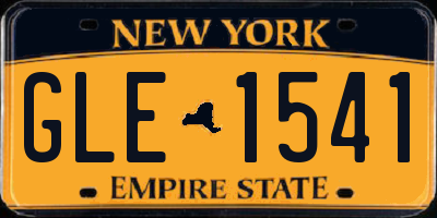 NY license plate GLE1541