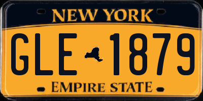 NY license plate GLE1879