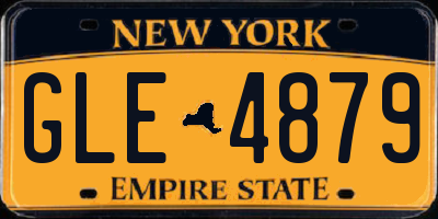 NY license plate GLE4879