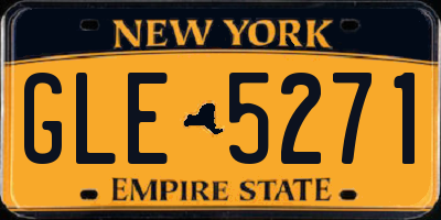 NY license plate GLE5271