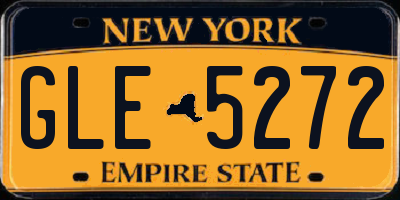 NY license plate GLE5272