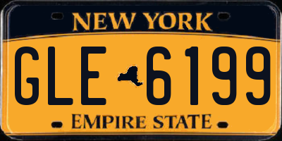 NY license plate GLE6199