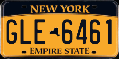 NY license plate GLE6461