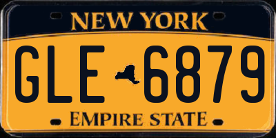 NY license plate GLE6879