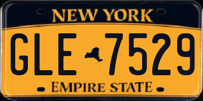 NY license plate GLE7529