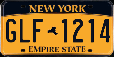 NY license plate GLF1214