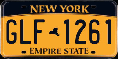 NY license plate GLF1261